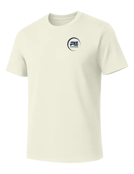 Allmade White Sand Organic Cotton Tee w/PE Systems Logo