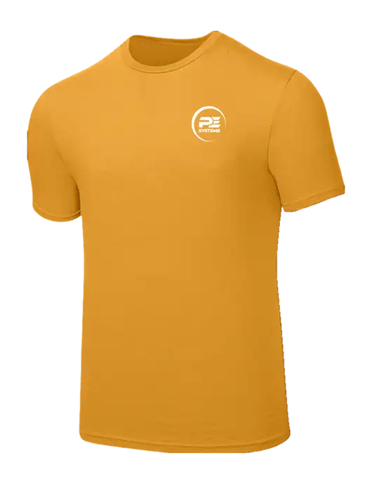Seriously Soft Yellow Gold T-Shirt w/PE Systems Logo