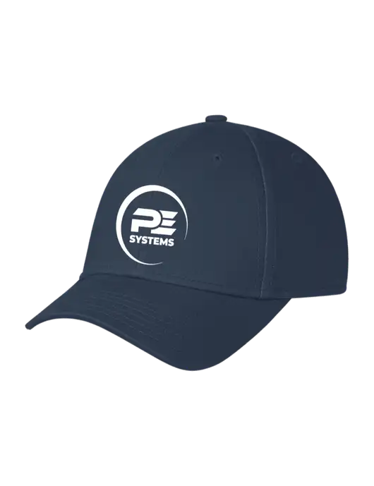 Navy Structured Cap Hook & Loop w/PE Systems Logo