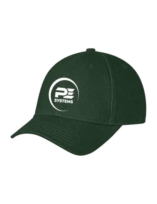 Dark Green Structured Soft Snap Closure Hook & Loop Cap w/PE Systems Logo