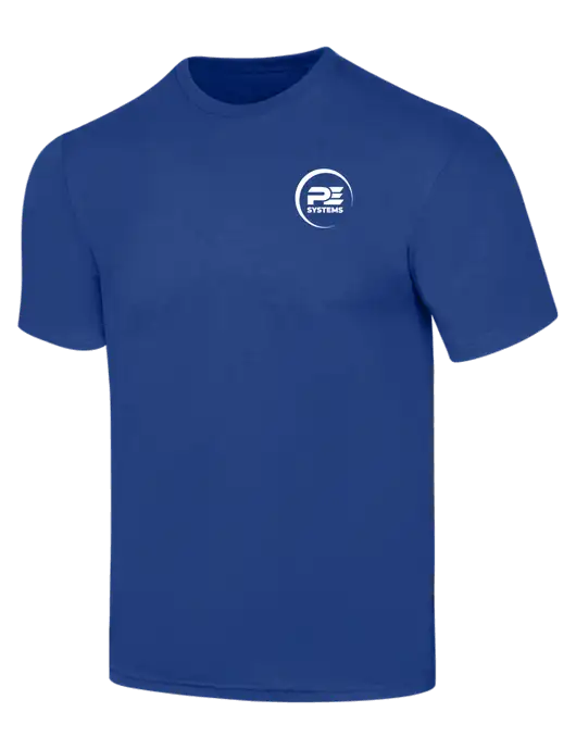Simply Soft Dark Royal 4.5oz  Poly/Combed Ring Spun Cotton T-Shirt w/PE Systems Logo