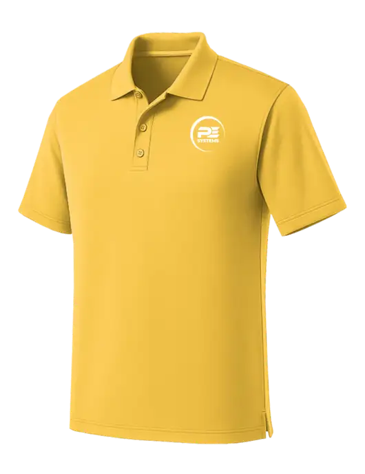 Yellow Dry Zone UV Micro Mesh Polo w/PE Systems Logo