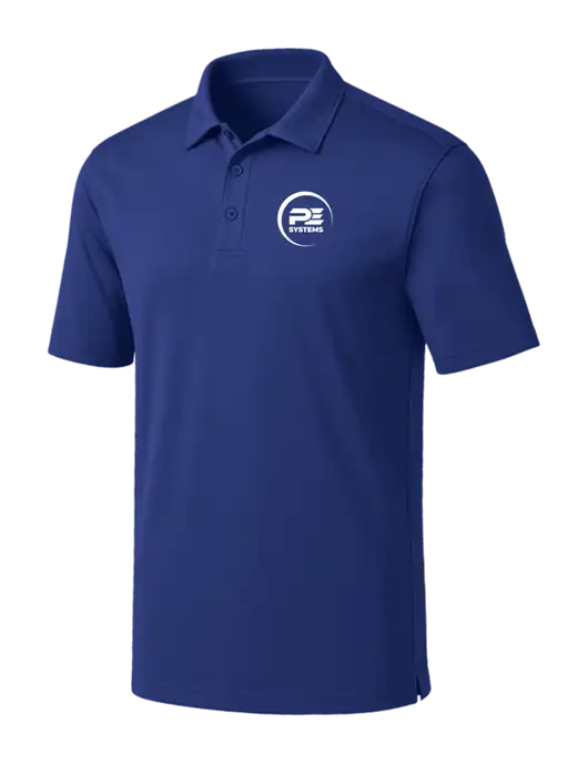 Dark Royal Silk Touch Performance Polo w/PE Systems Logo