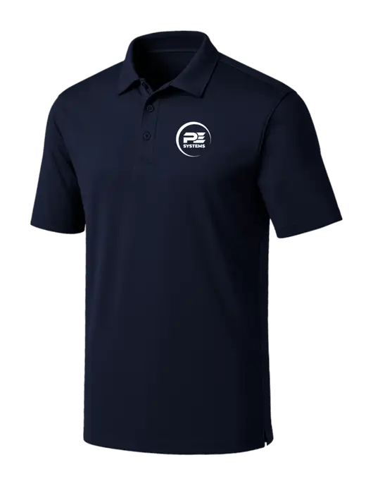 Navy Silk Touch Performance Polo w/PE Systems Logo