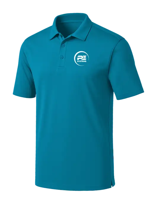 Sapphire Blue Silk Touch Performance Polo w/PE Systems Logo