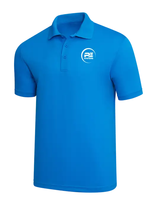 Sapphire Blue PosiCharge RacerMesh Polo w/PE Systems Logo