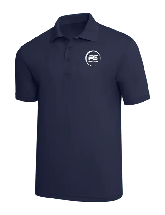 Navy PosiCharge RacerMesh Polo w/PE Systems Logo