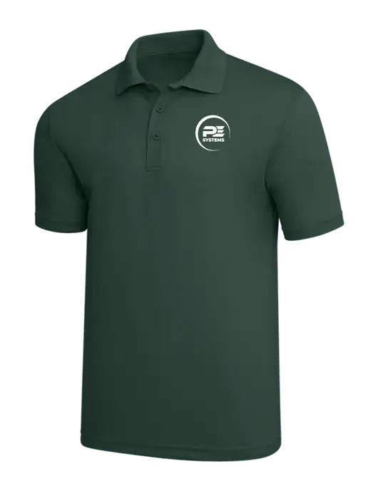 Dark Green PosiCharge RacerMesh Polo w/PE Systems Logo