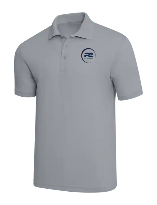 Light Grey PosiCharge RacerMesh Polo w/PE Systems Logo