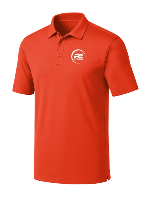 Orange Silk Touch Performance Polo w/PE Systems Logo
