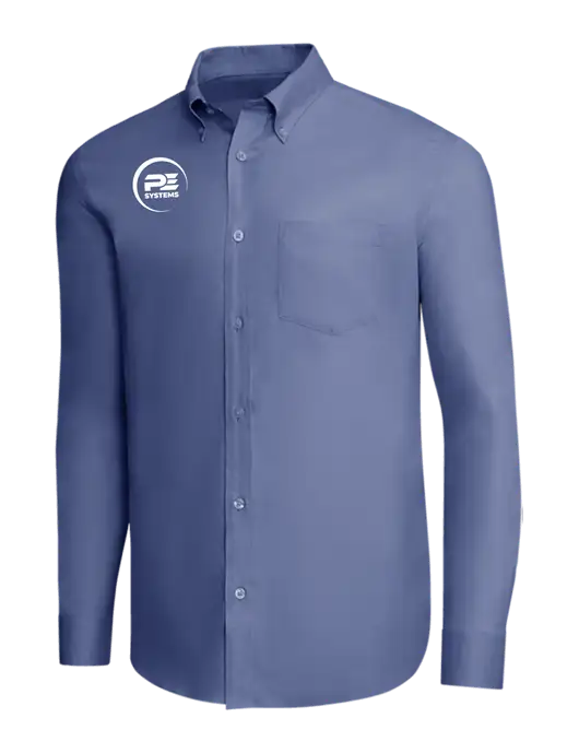 Brooks Brothers Light Navy Wrinkle-Free Stretch Pinpoint Shirt w/PE Systems Logo