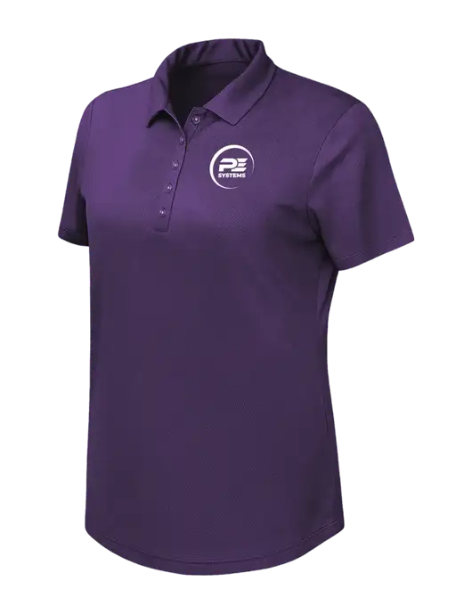 Callaway Womens Birdseye Purple Polo w/PE Systems Logo