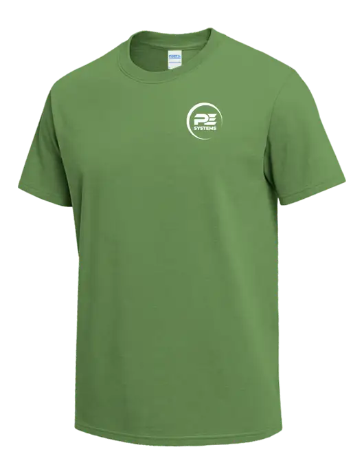Light Kelly Green Heavyweight 6.1 oz T-Shirt w/PE Systems Logo