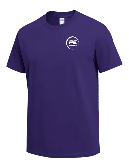 Purple Heavyweight 6.1 oz T-Shirt w/PE Systems Logo