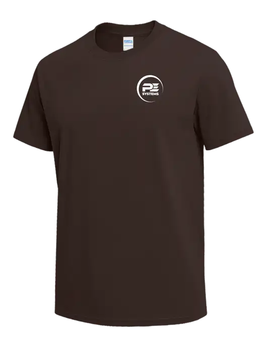 Brown Heavyweight 6.1 oz T-Shirt w/PE Systems Logo