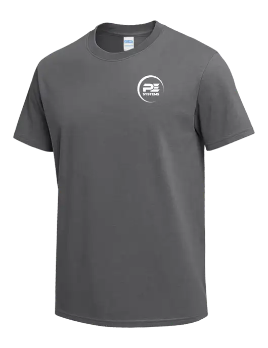 Medium Grey Heavyweight 6.1 oz T-Shirt w/PE Systems Logo