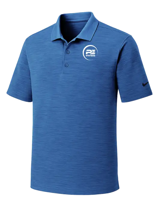 Nike Dri-FIT Royal Striated Polo w/PE Systems Logo