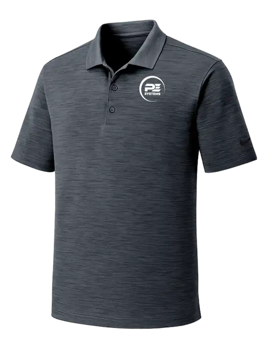 Nike Dri-FIT Dark Grey Striated Polo w/PE Systems Logo