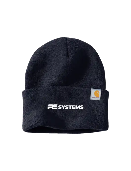 Carhartt Navy Watch Cap 2.0 w/PE Systems Logo