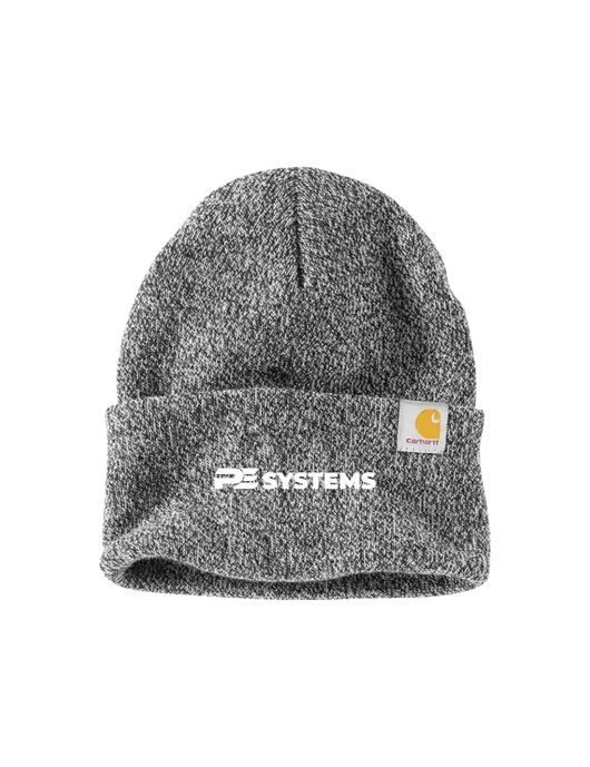 Carhartt Medium Grey Heather Watch Cap 2.0 w/PE Systems Logo